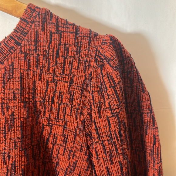 Anthropologie Peplum Top – Textured Print, Size M - Picture 6 of 6